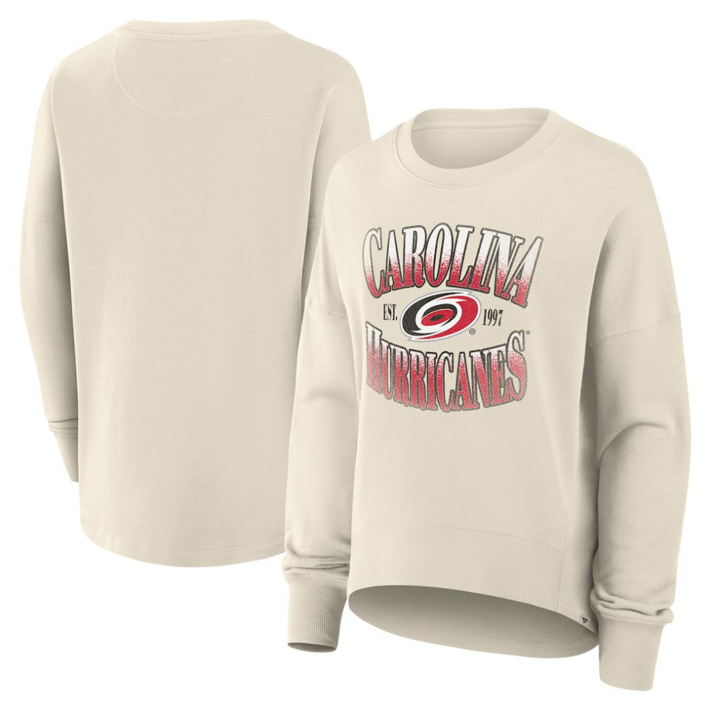 NHL Carolina Hurricanes Fanatics Women's Oversized Slice Pullover Sweatshirt