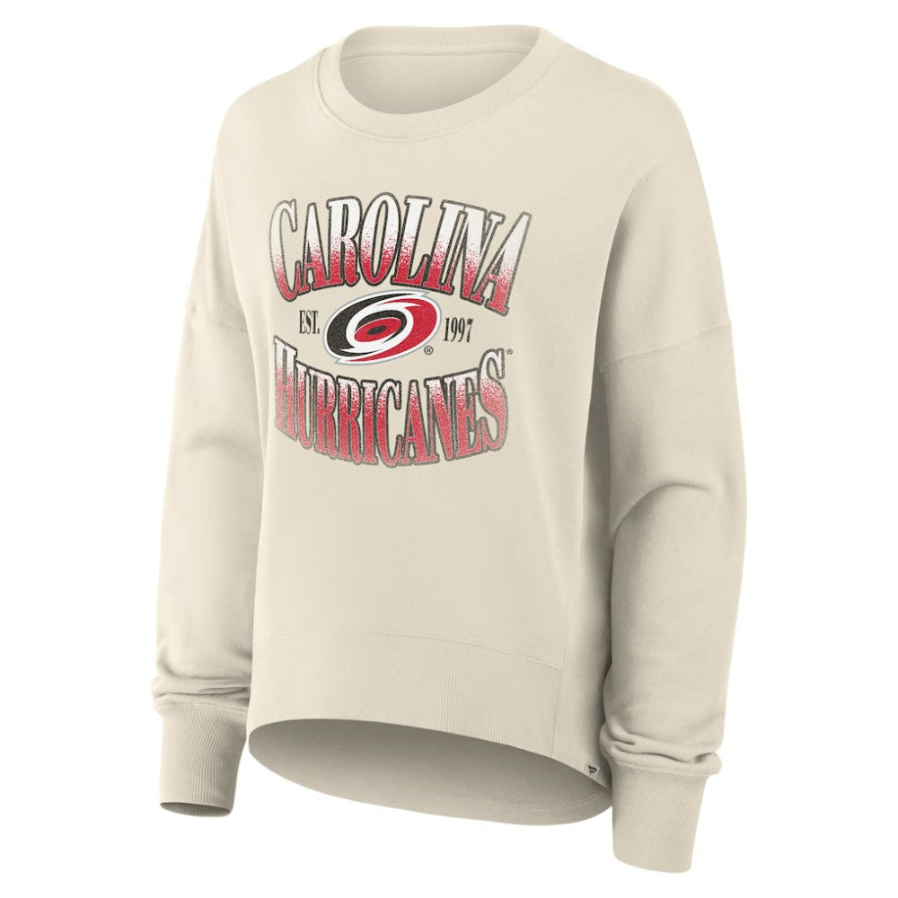 NHL Carolina Hurricanes Fanatics Women's Oversized Slice Pullover Sweatshirt