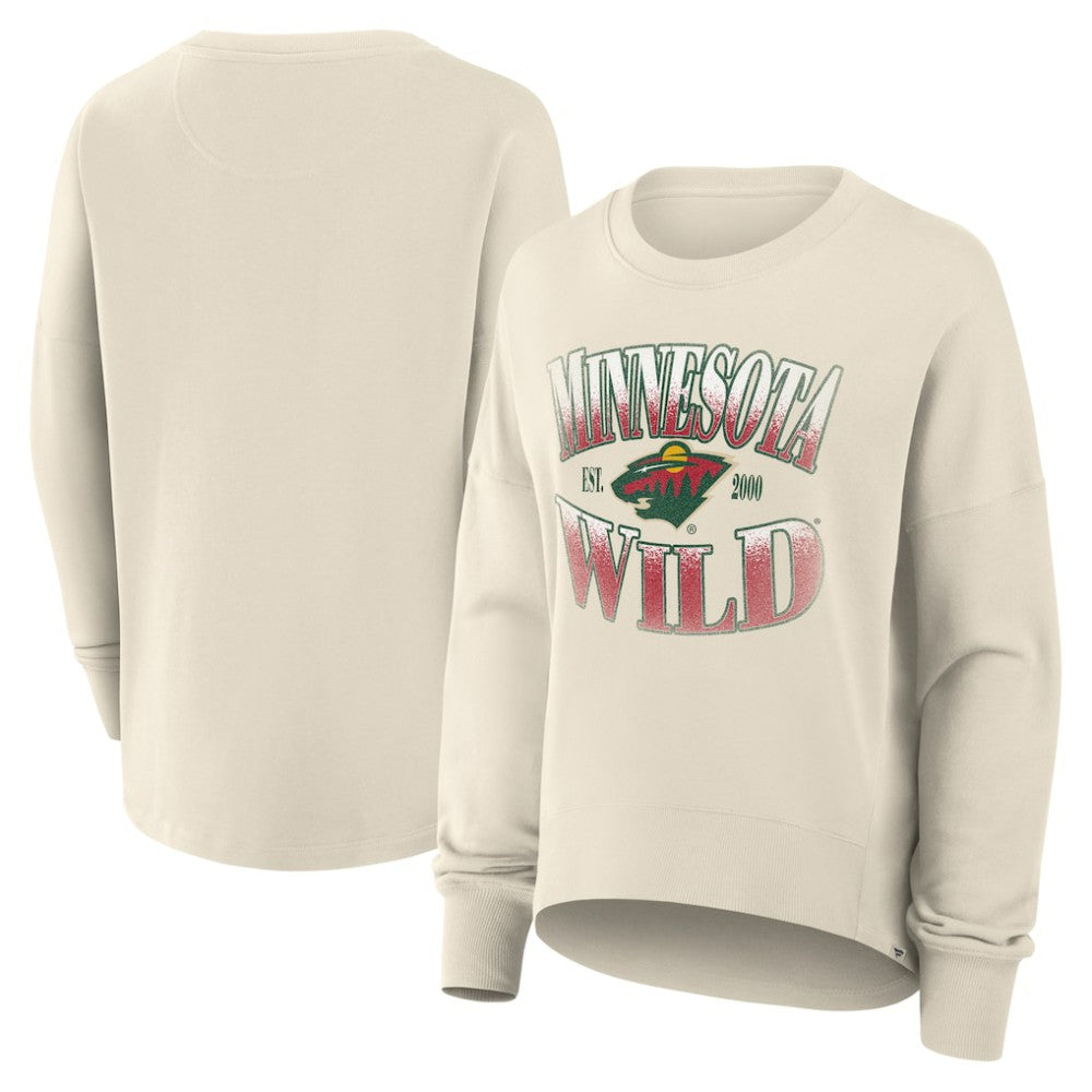 NHL Minnesota Wild Fanatics Women's Oversized Slice Pullover Sweatshirt