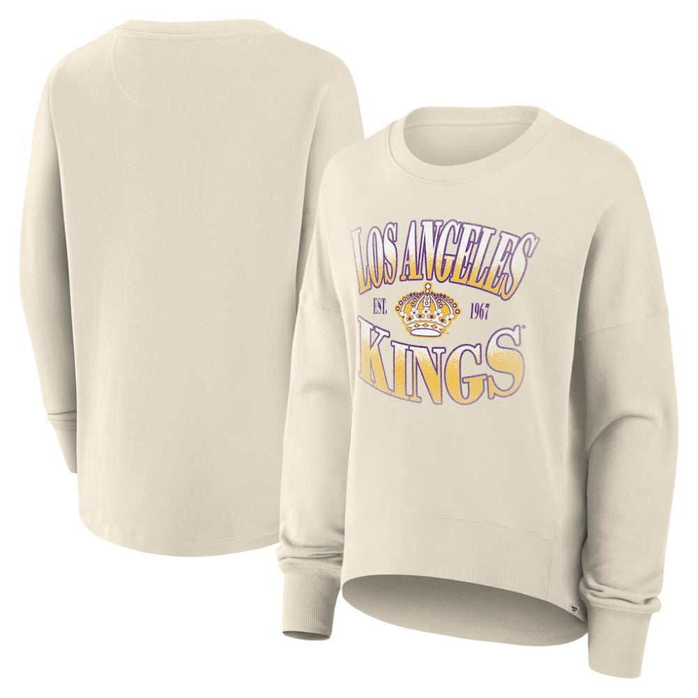 NHL Los Angeles Kings Fanatics Women's Oversized Vintage Slice Pullover Sweatshirt