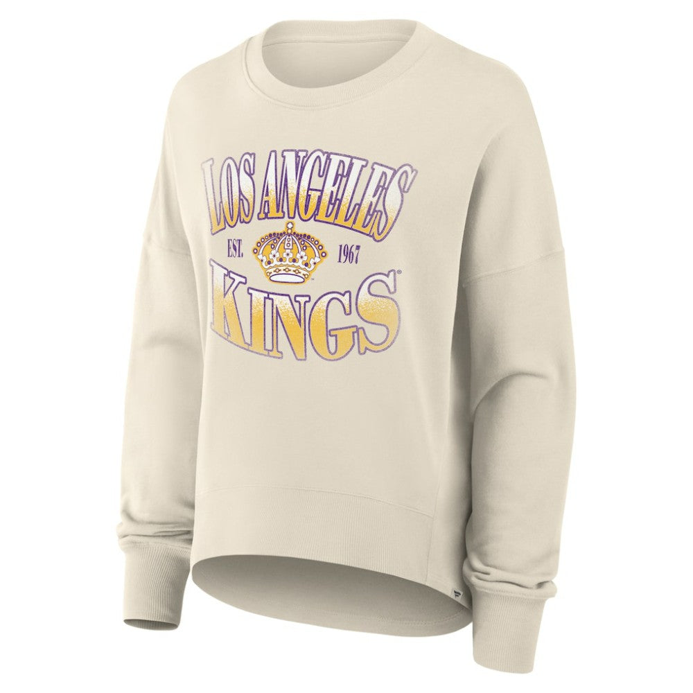 NHL Los Angeles Kings Fanatics Women's Oversized Vintage Slice Pullover Sweatshirt