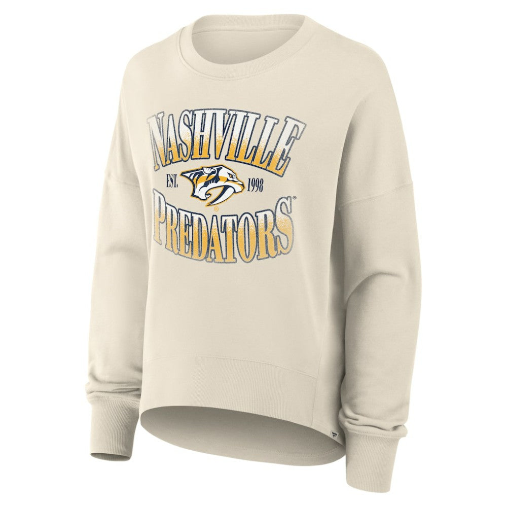 NHL Nashville Predators Fanatics Women's Oversized Slice Pullover Sweatshirt