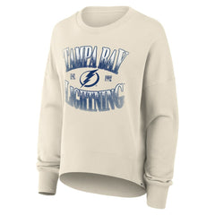 NHL Tampa Bay Lightning Fanatics Women's Oversized Slice Pullover Sweatshirt