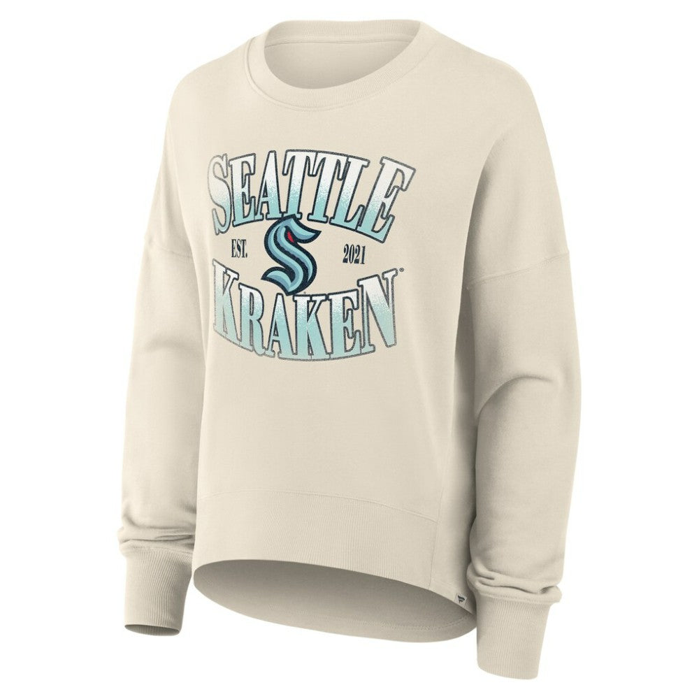 NHL Seattle Kraken Fanatics Women's Oversized Slice Pullover Sweatshirt