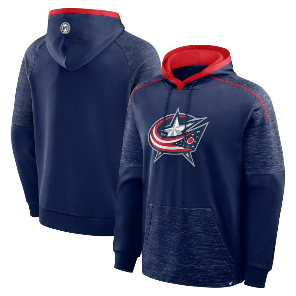 NHL Columbus Blue Jackets Fanatics Goaltender Defender Pullover Hoodie