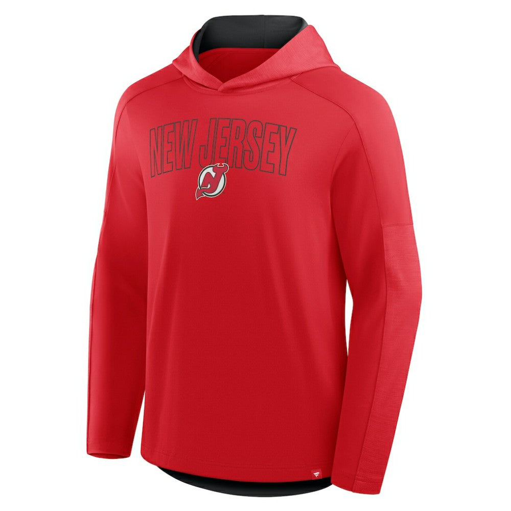 NHL New Jersey Devils Fanatics Penalty Shot Long Sleeve Hoodie T-Shirt