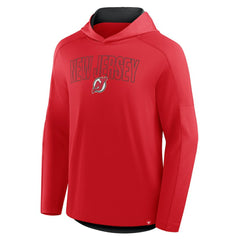 NHL New Jersey Devils Fanatics Penalty Shot Long Sleeve Hoodie T-Shirt