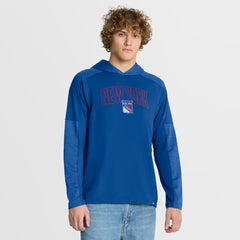 NHL New York Rangers Fanatics Penalty Shot Long Sleeve Hoodie T-Shirt