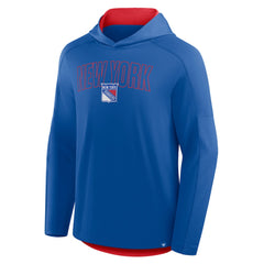 NHL New York Rangers Fanatics Penalty Shot Long Sleeve Hoodie T-Shirt