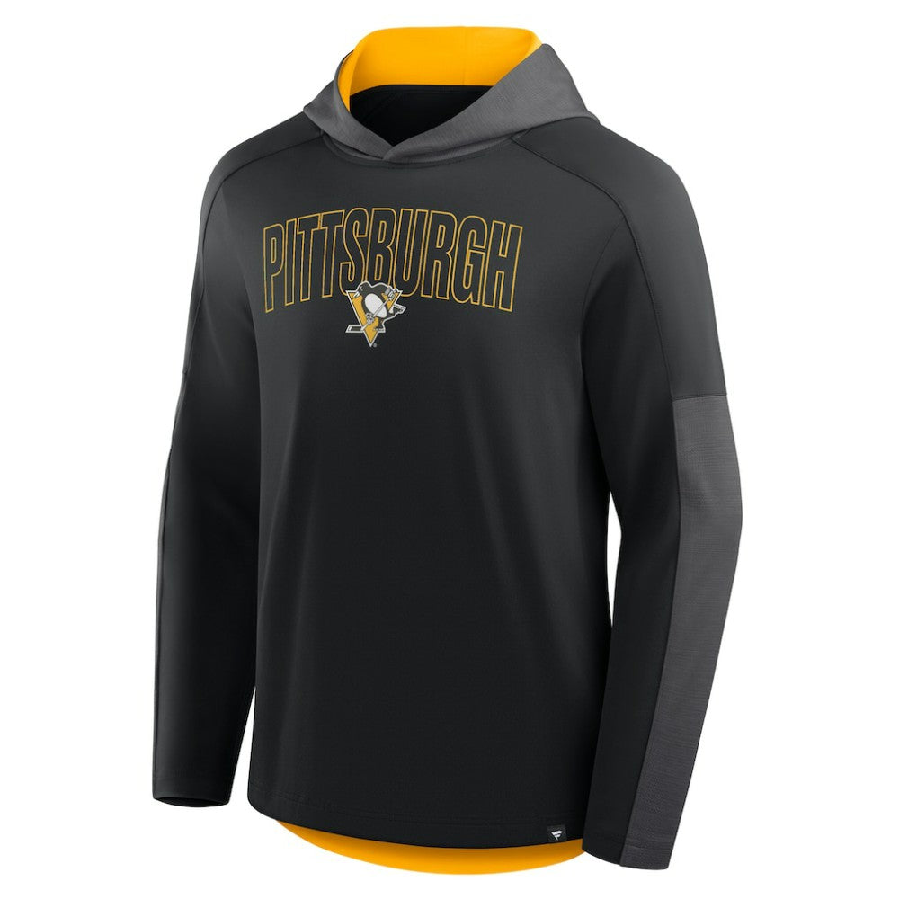 NHL Pittsburgh Penguins Fanatics Penalty Shot Long Sleeve Hoodie T-Shirt