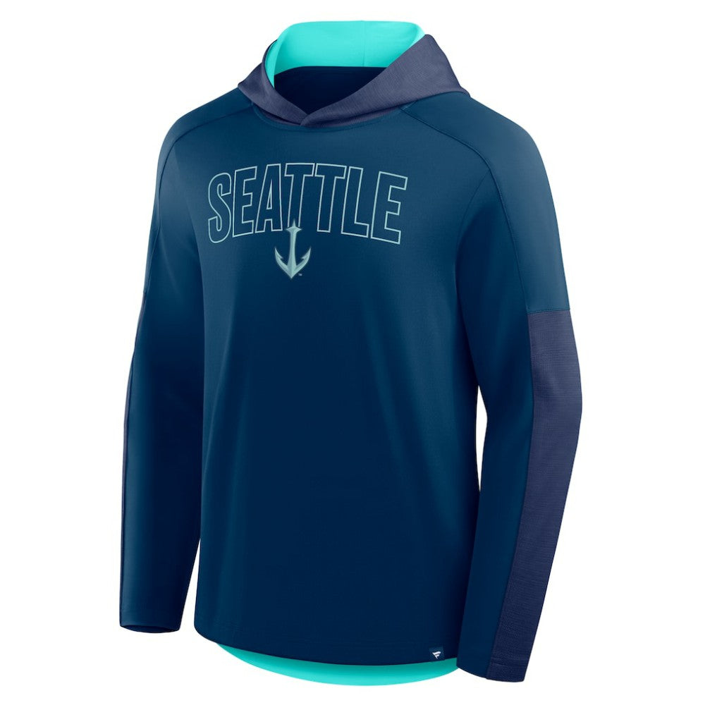 NHL Seattle Kraken Fanatics Penalty Shot Long Sleeve Hoodie T-Shirt