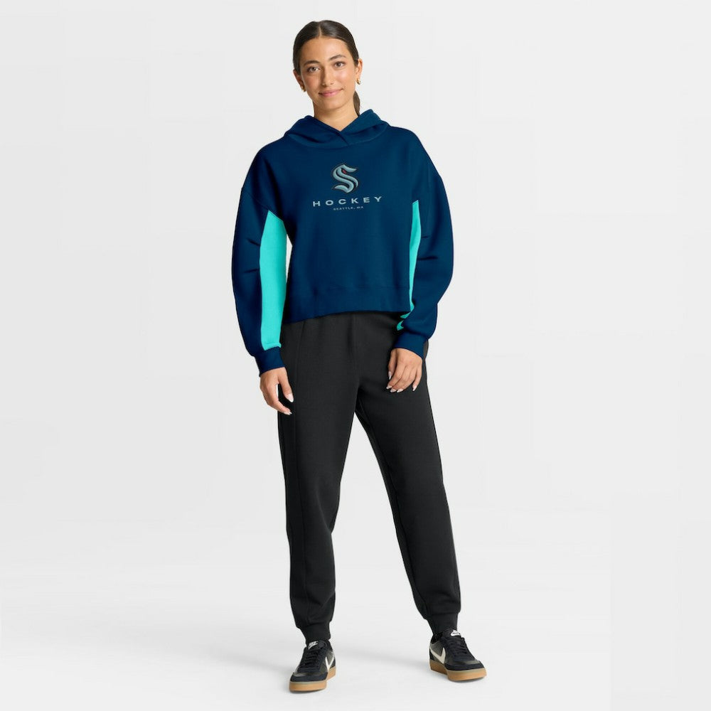 NHL Seattle Kraken Fanatics Women's Back Check Boxy Hoodie
