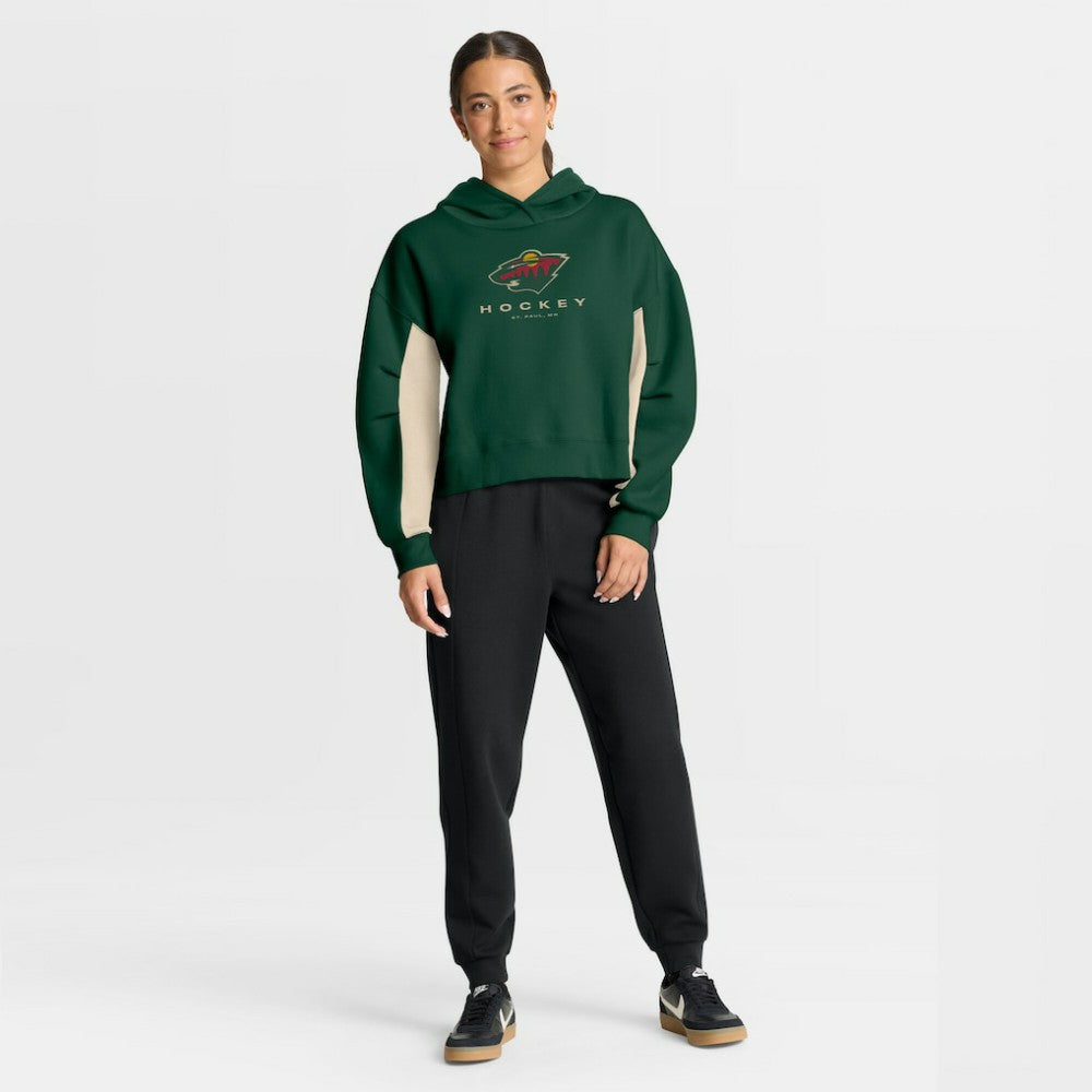 NHL Minnesota Wild Fanatics Women's Back Check Boxy Hoodie