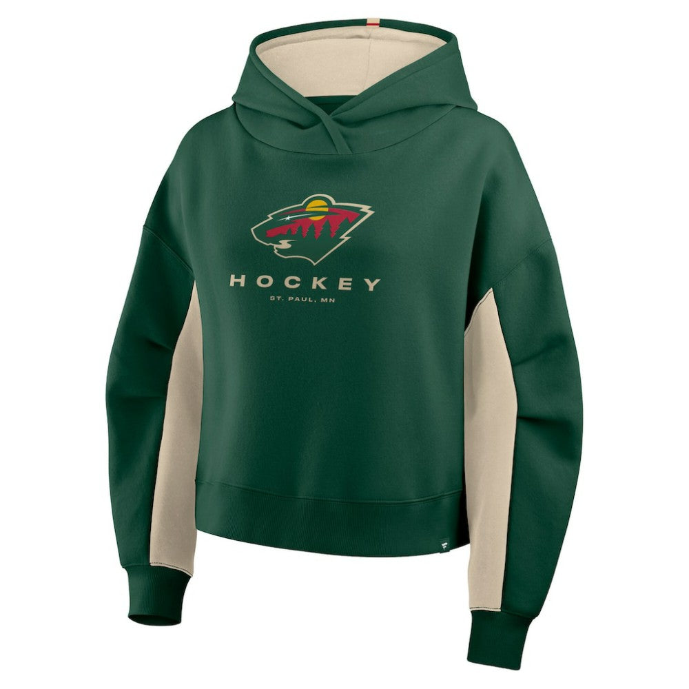 NHL Minnesota Wild Fanatics Women's Back Check Boxy Hoodie