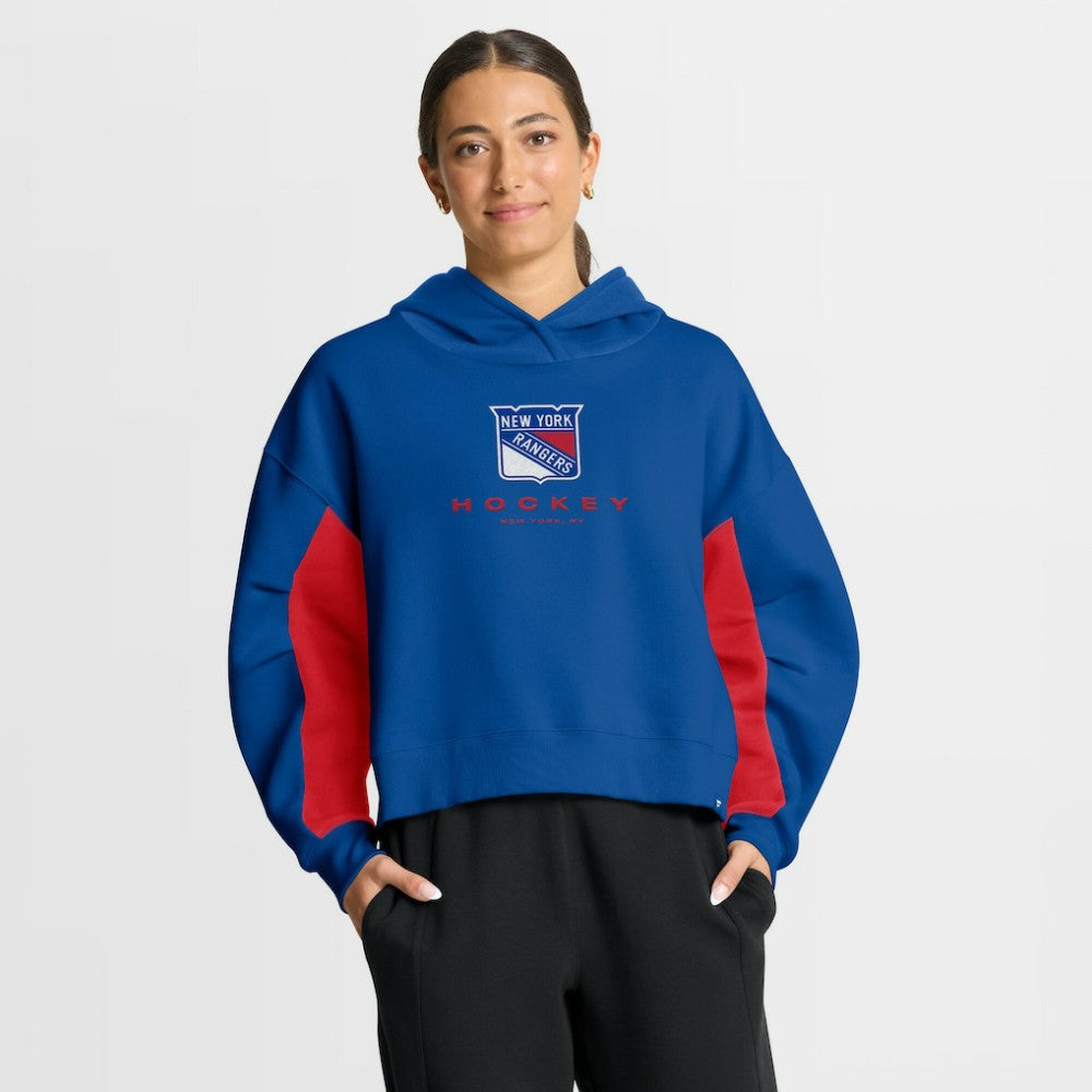 NHL New York Rangers Fanatics Women's Back Check Boxy Hoodie