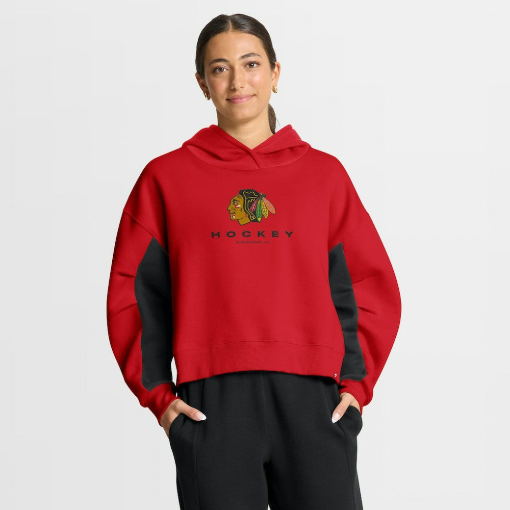 NHL Chicago Blackhawks Fanatics Women's Back Check Boxy Hoodie