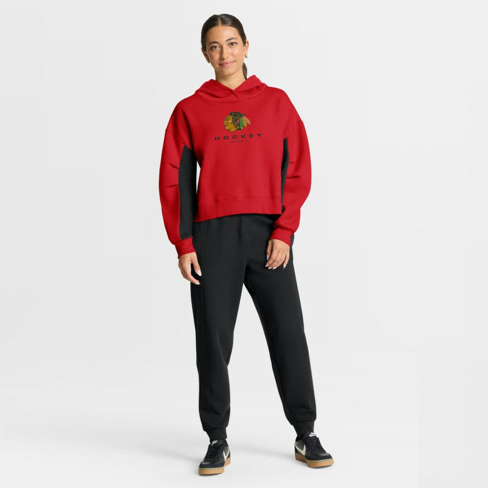 NHL Chicago Blackhawks Fanatics Women's Back Check Boxy Hoodie
