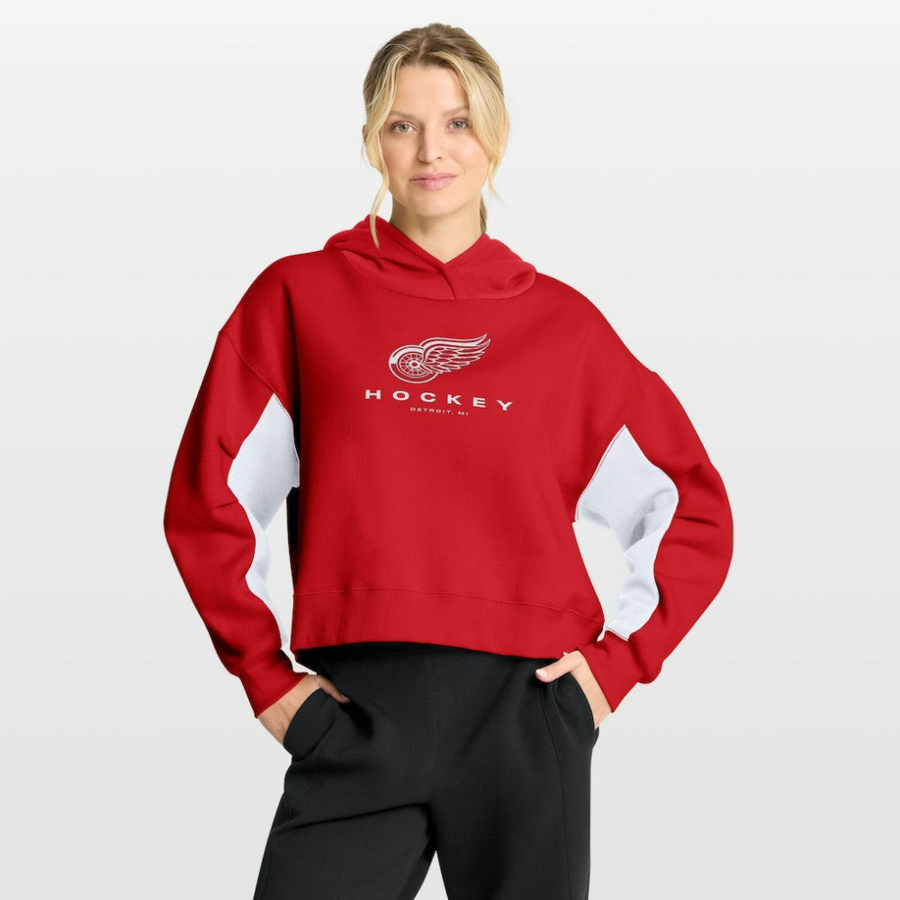 NHL Detroit Red Wings Fanatics Women's Back Check Boxy Hoodie