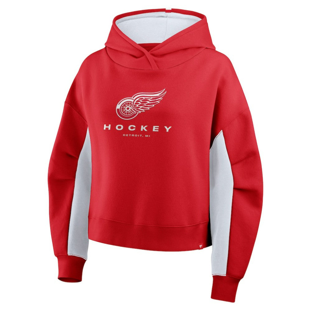 NHL Detroit Red Wings Fanatics Women's Back Check Boxy Hoodie