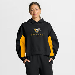 NHL Pittsburgh Penguins Fanatics Women's Back Check Boxy Hoodie