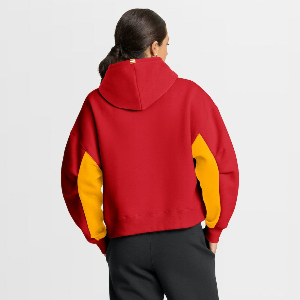 NHL Calgary Flames Fanatics Women's Back Check Boxy Hoodie