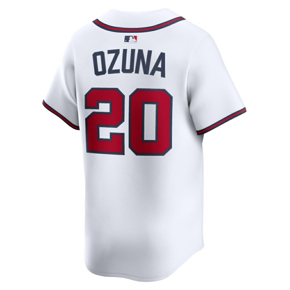 White Marcell Ozuna Atlanta Braves Nike Home Limited Player Jersey