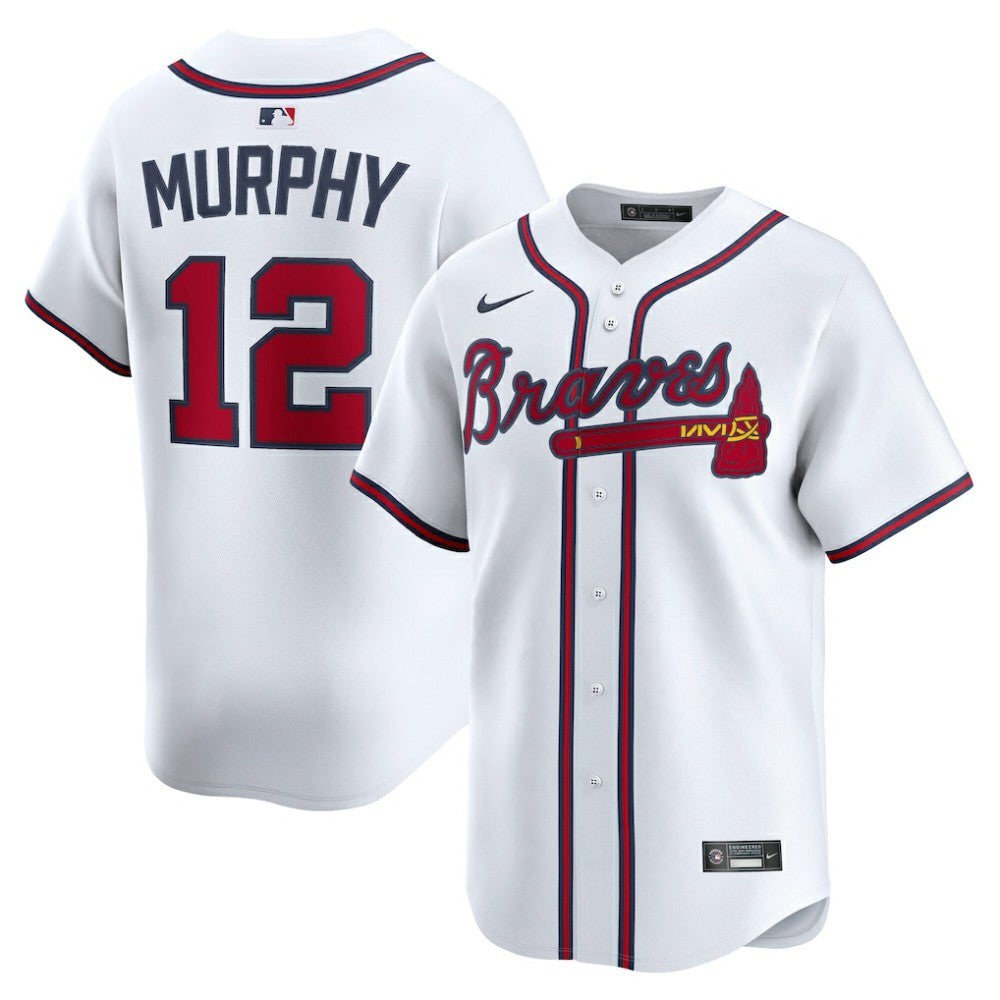 White Sean Murphy Atlanta Braves Nike Home Limited Player Jersey