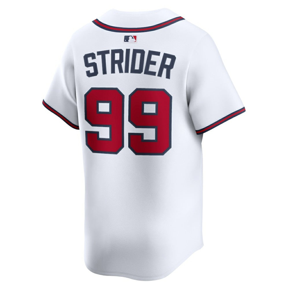 White Spencer Strider Atlanta Braves Nike Home Limited Player Jersey