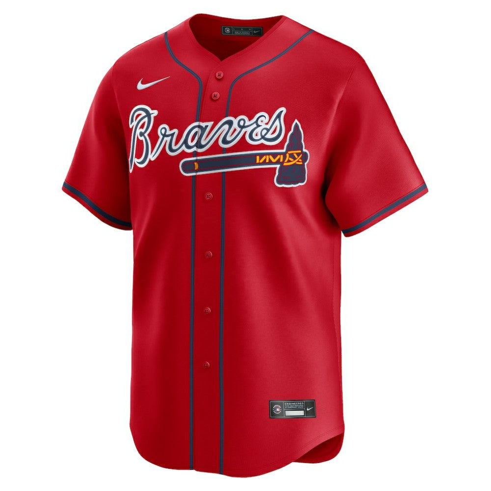 Red Spencer Strider Atlanta Braves Nike Alternate Limited Player Jersey