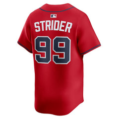 Red Spencer Strider Atlanta Braves Nike Alternate Limited Player Jersey
