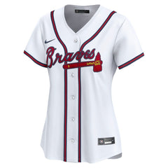 White Ozzie Albies Atlanta Braves Nike Women's Home Limited Player Jersey
