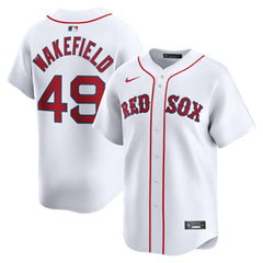 White Tim Wakefield Boston Red Sox Nike Home Limited Player Jersey