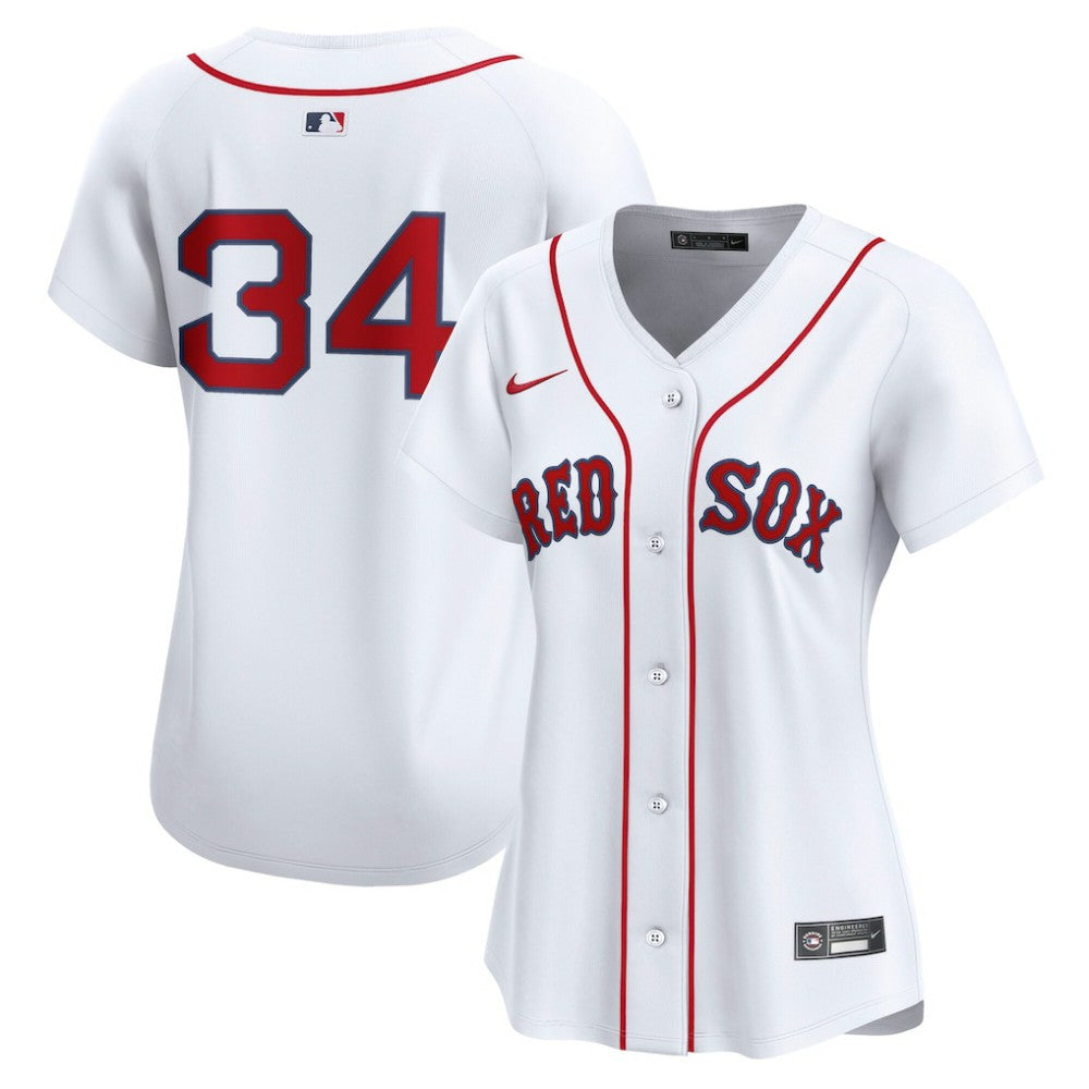 White David Ortiz Boston Red Sox Nike Women's Home Limited Player Jersey