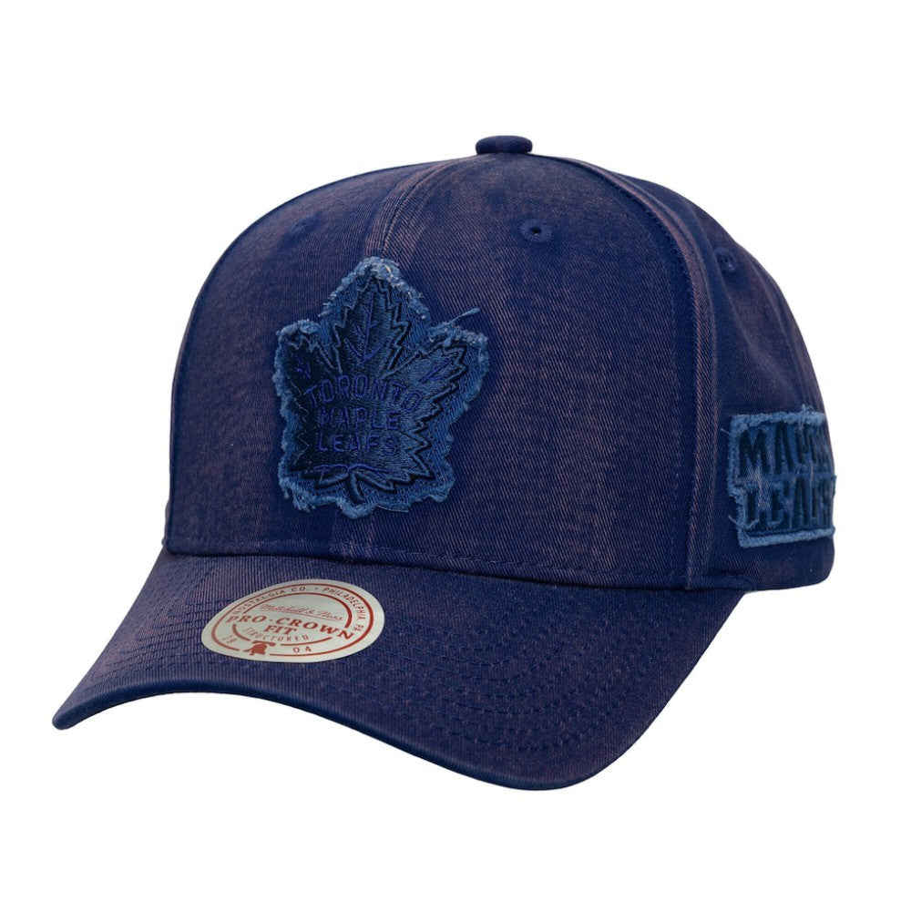 NHL Toronto Maple Leafs Mitchell & Ness Downtown Snow Wash Pro-Crown Adjustable Hat