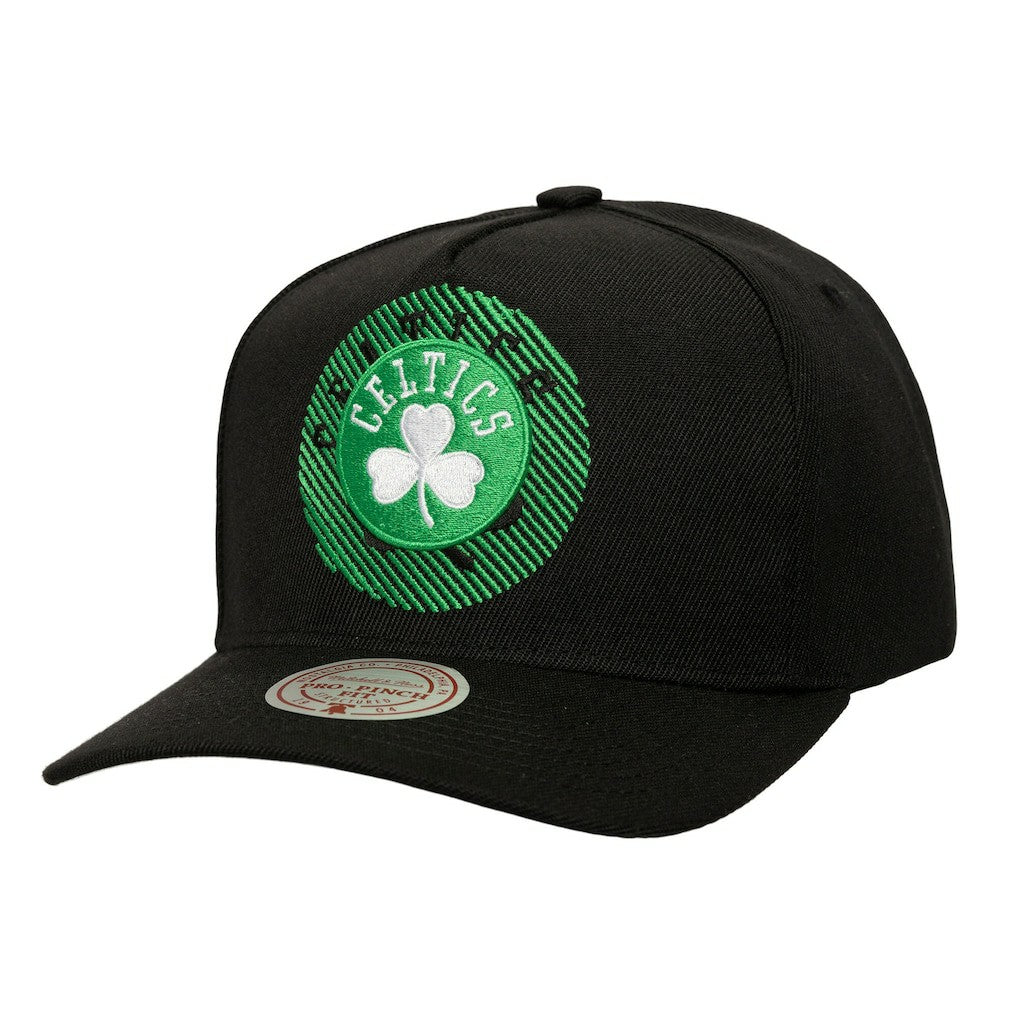 Mitchell & Ness Boston Celtics Tilted Pro Pinch Adjustable Hat