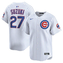 White Seiya Suzuki Chicago Cubs Nike Home Limited Player Jersey