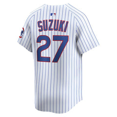 White Seiya Suzuki Chicago Cubs Nike Home Limited Player Jersey