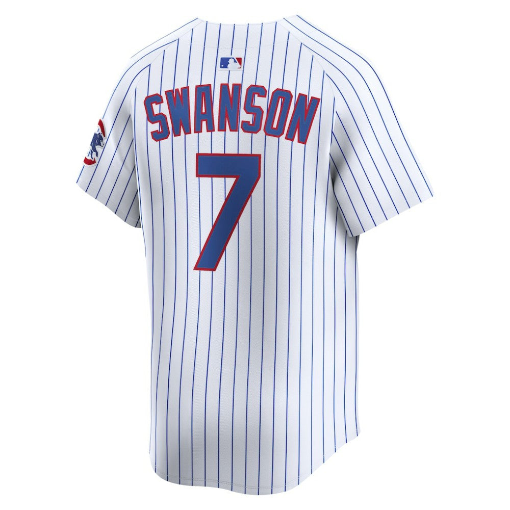 White Dansby Swanson Chicago Cubs Nike Home Limited Player Jersey