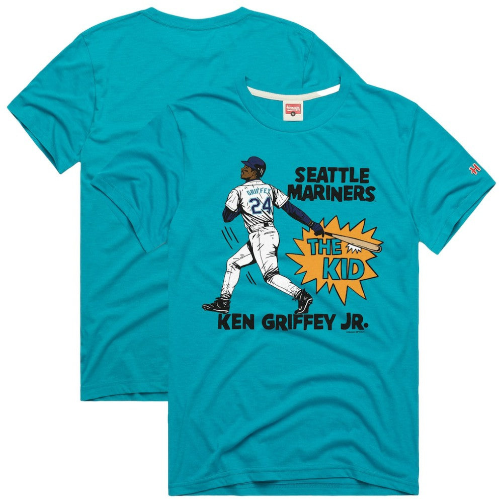Teal Ken Griffey Jr. Seattle Mariners Homage Graphic Player T-Shirt