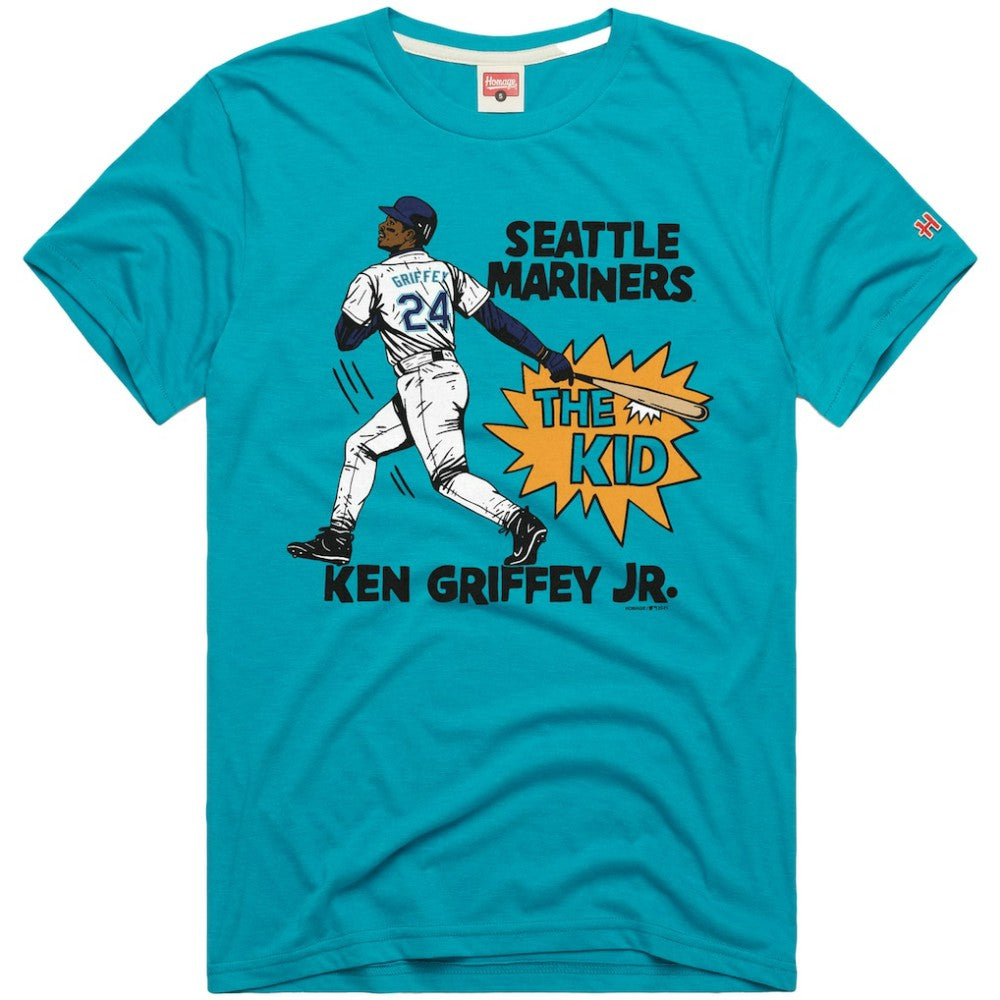 Teal Ken Griffey Jr. Seattle Mariners Homage Graphic Player T-Shirt