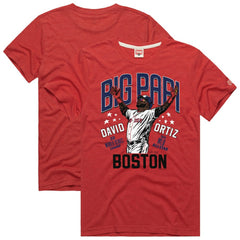 Red David Ortiz Boston Red Sox Homage Graphic Player T-Shirt