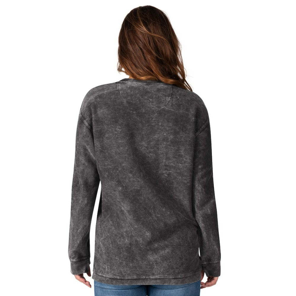 Black Baltimore Orioles G-III 4Her by Carl Banks Women's Comfy Cord Pullover Sweatshirt