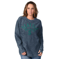 Navy Seattle Mariners G-III 4Her by Carl Banks Women's Comfy Cord Pullover Sweatshirt