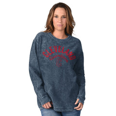 Navy Cleveland Guardians G-III 4Her by Carl Banks Women's Comfy Cord Pullover Sweatshirt
