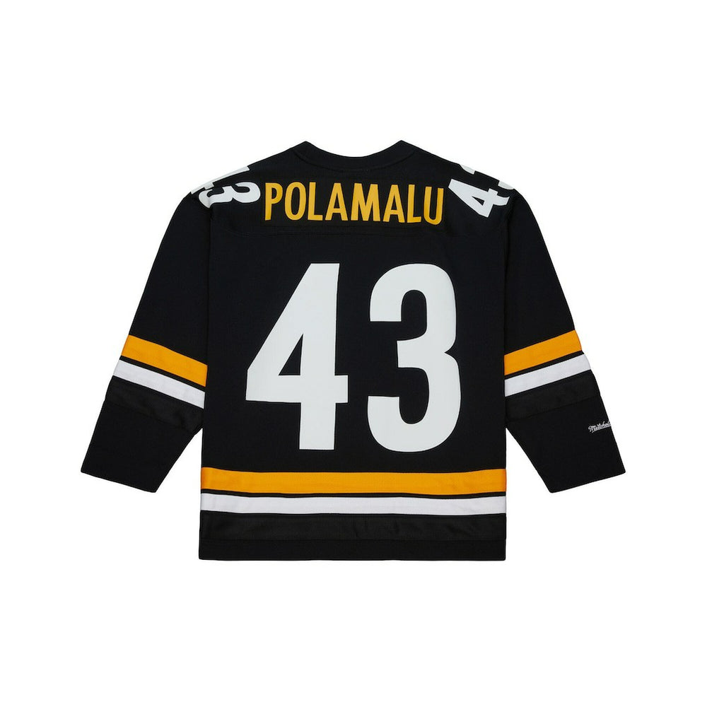 Troy Polamalu  Maxxed Out Fashion Hockey Jersey - Pittsburgh Steelers Jerseys