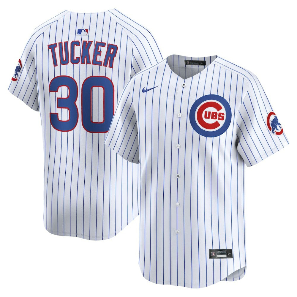 White Kyle Tucker Chicago Cubs Nike Home Limited Player Jersey