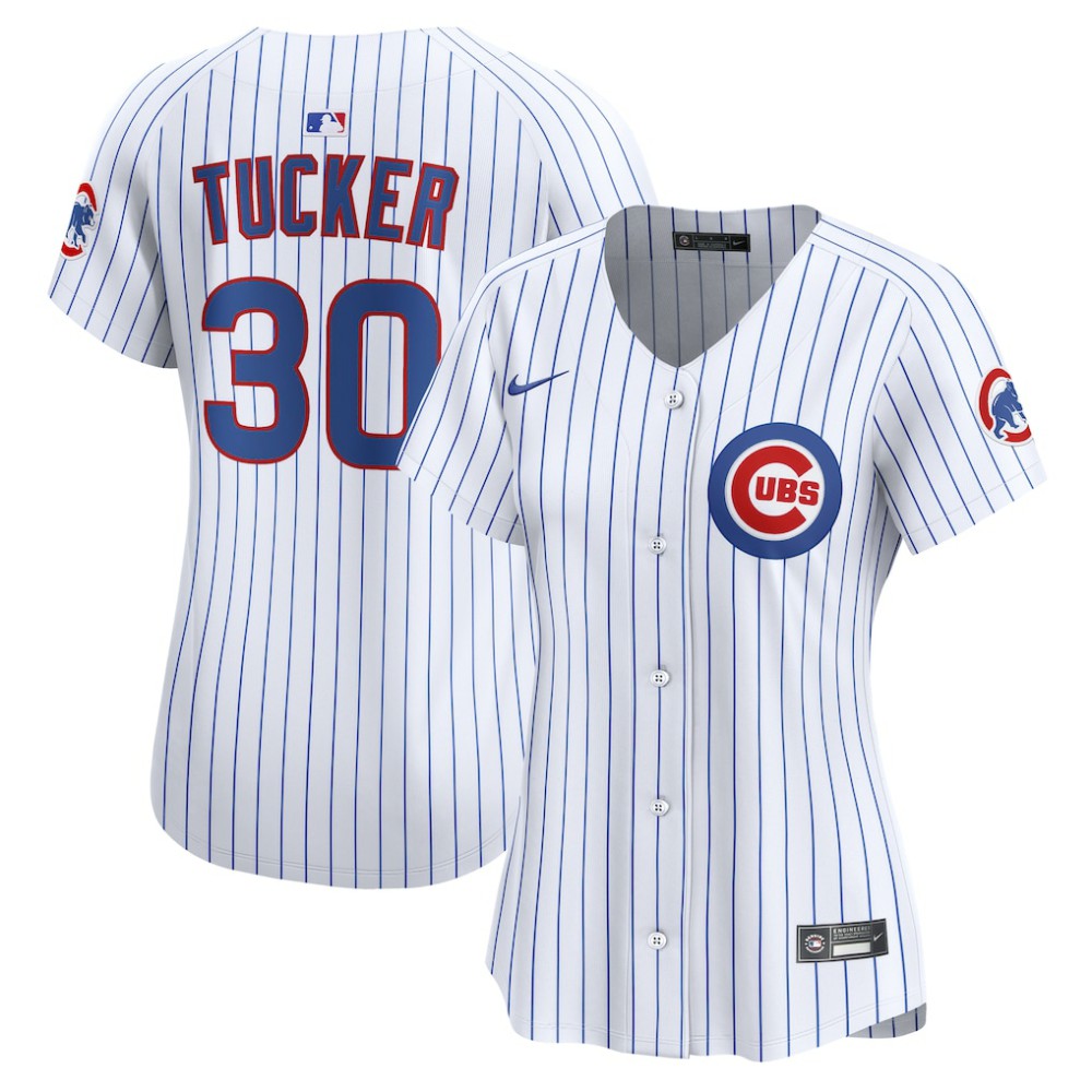 White Kyle Tucker Chicago Cubs Nike Women's Home Limited Player Jersey