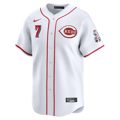 White Spencer Steer Cincinnati Reds Nike Home Limited Player Jersey