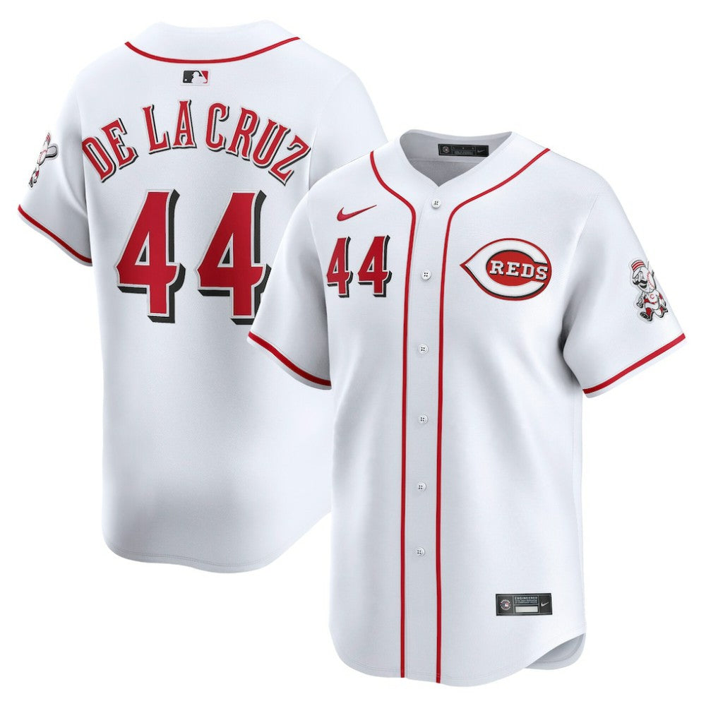 White Elly De La Cruz Cincinnati Reds Nike Home Limited Player Jersey