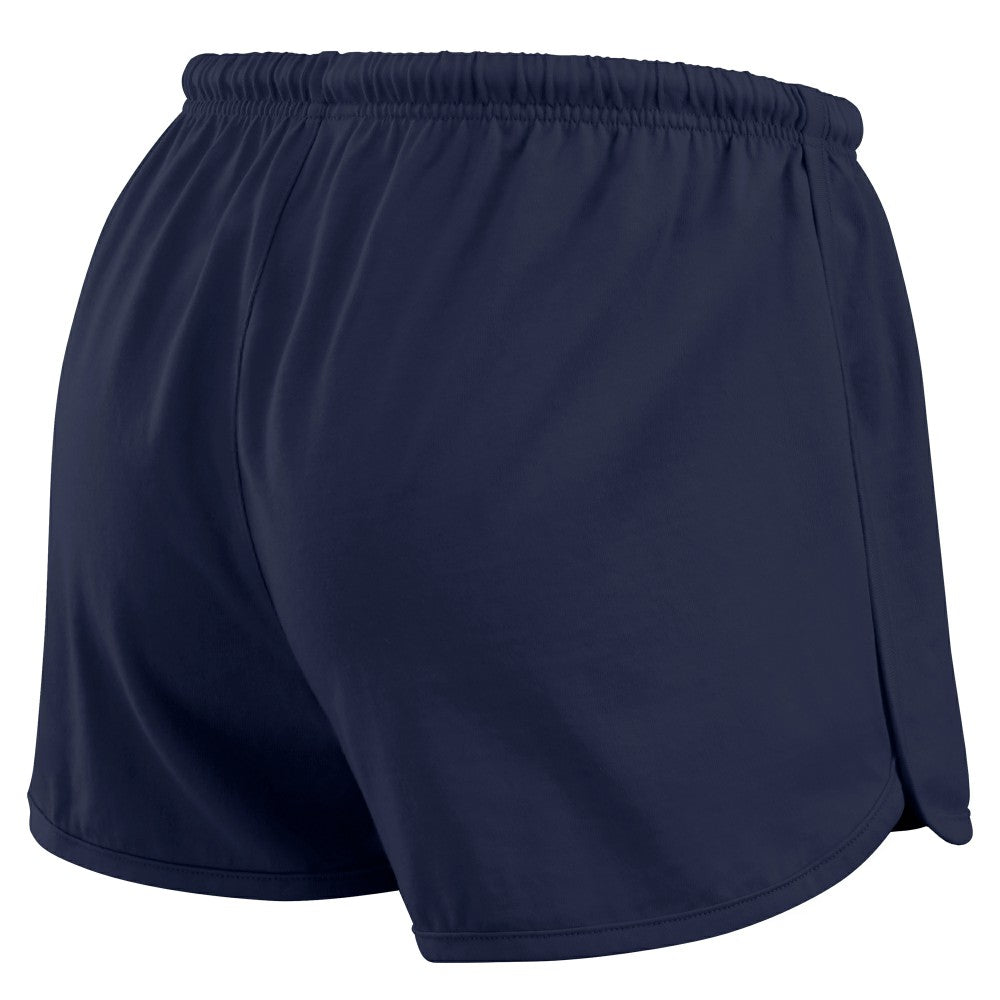 Navy Houston Astros WEAR by Erin Andrews Women's Heavy Rugby Jersey Cropped Long Sleeve T-Shirt & Shorts Lounge Set